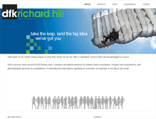 Tablet Screenshot of dfkrichardhill.com.au